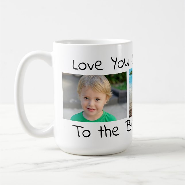 Caneca De Café Te Amo Muito | Melhor Pai Nunca (Esquerda)