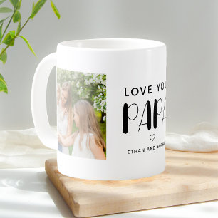 Caneca De Café Te Amo, Papá Foto, Cute Script Coffee Mug