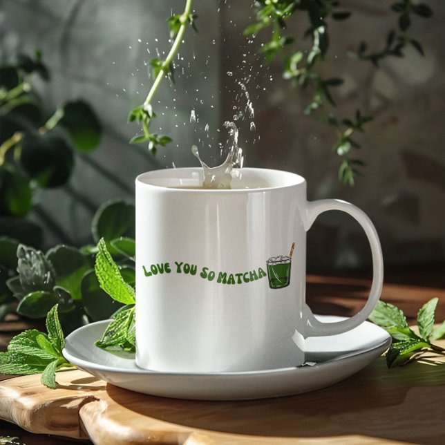 Caneca De Café Te Amo Tão Matcha (Criador carregado)