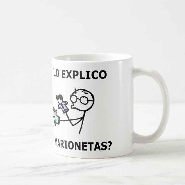 Caneca De Café ¿te lo explico con marionetas? (Direita)
