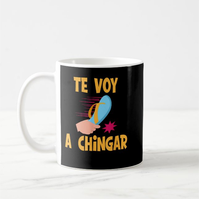 Caneca De Café Te Voy A Chingar Mexicana Mãe Te Calmas O Calmo (Esquerda)