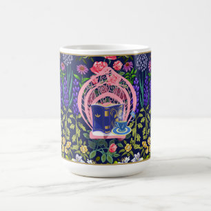 Caneca De Café Tea Garden - Cadeira de Leitura Rosa