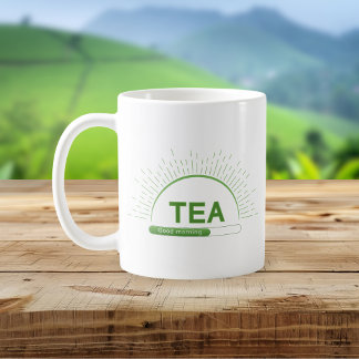 Caneca De Café Tea Lover Good Morning Green Mug