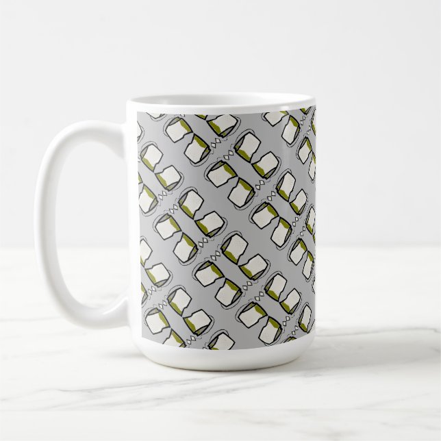 Caneca De Café Teabag Tea Digital Art Design (Esquerda)