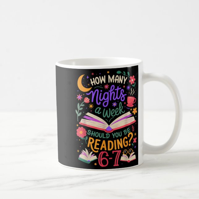 Caneca De Café Teacher 67 How Many Nights A Week Should You Be Re (Direita)