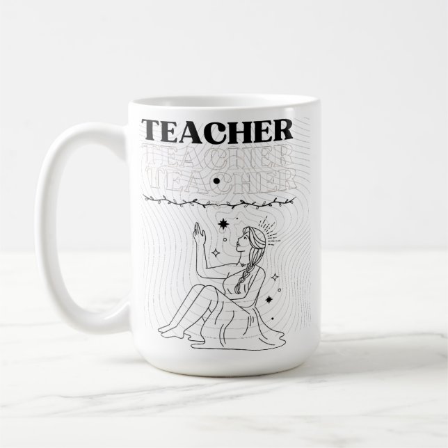 Caneca De Café  Teacher Ceramic Mug  (Esquerda)