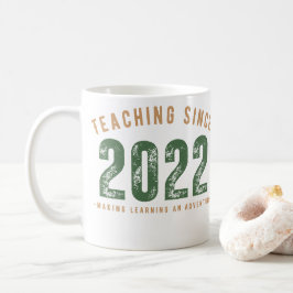 Caneca De Café Teacher Mug | Teaching Since 2022