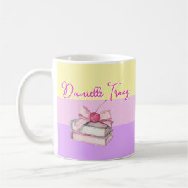 Caneca De Café Teacher Name & Grade Pastel Colorful