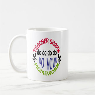 Caneca De Café Teacher Shark Do Do Do Do Do - Coffee Mug