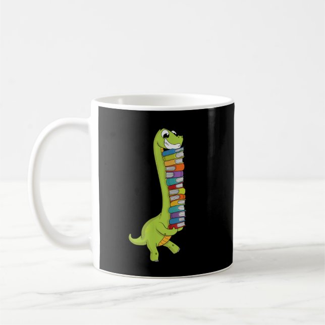 Caneca De Café Teachersaurus Dinossaur Professor Shirt Dino Readi (Esquerda)