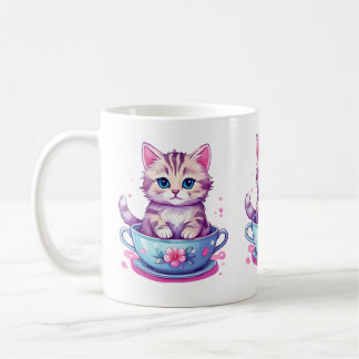 CANECA DE CAFÉ TEACUP KITTEN MUG