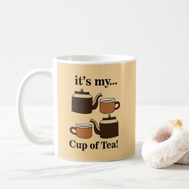 Caneca De Café Teacup Teapot  (Com Donut)