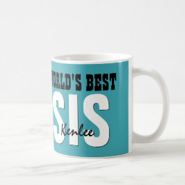 Caneca De Café TEAL V01C, o melhor nome personalizado da SISTER d