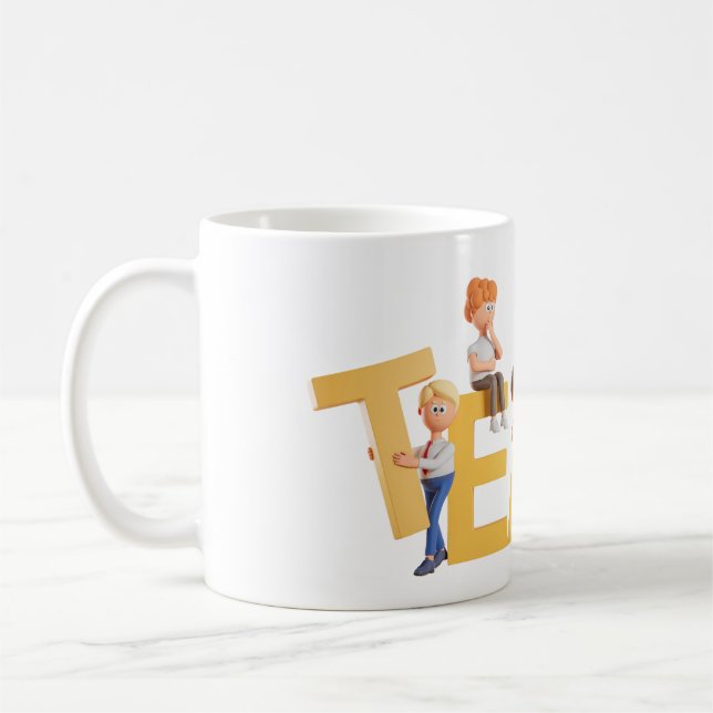 Caneca De Café TEAM Mug – Fun & Motivational Design (Esquerda)