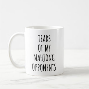 Caneca De Café Tears Of My Mahjong Opponents Mahjong Lovers