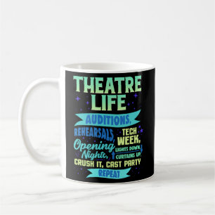 Caneca De Café Teatro Musical do Ator do Nerd de Teatro Thespian