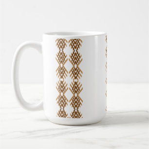 Caneca De Café Tebeb Tear Geométrico – Padrão Tribal Etíope