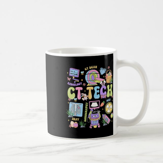 Caneca De Café Téc de TC Feliz Dia de Páscoa Alegre Tecnólogo de  (Direita)