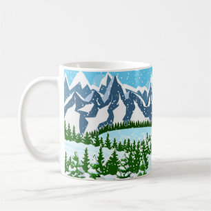 Caneca De Café tecelagem geométrica de rhombus feita manualmente