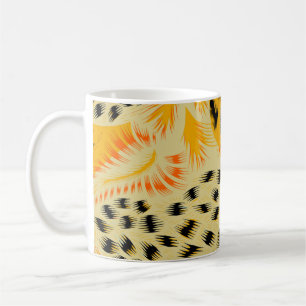 Caneca De Café tecido abstrato de mistura de textura de pele de a