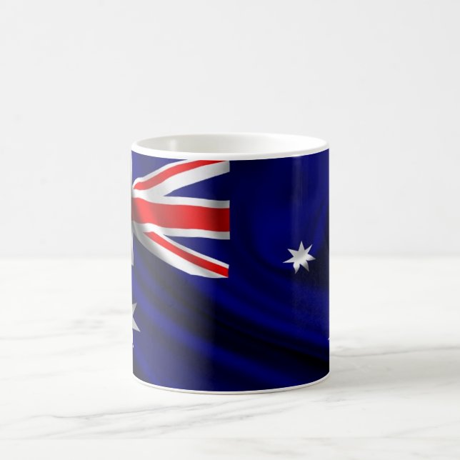 Caneca De Café Tecido da bandeira de Austrália (Centro)