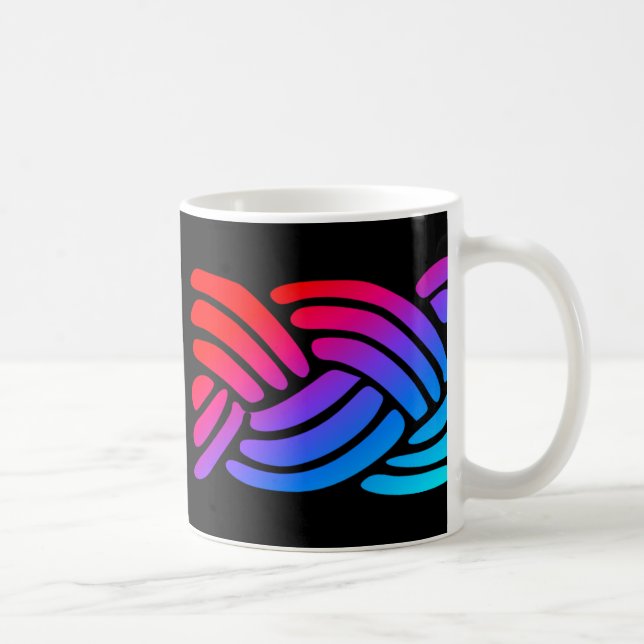 Caneca De Café tecido de sonho Two Tone (Direita)