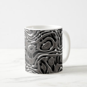 Caneca De Café Tecido Metálico 4 Mug
