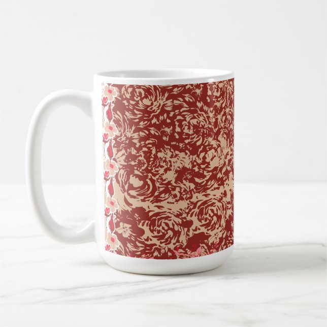 Caneca De Café Tecido tradicional vibrante com flo intrincado (Esquerda)