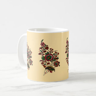 Caneca De Café Tecido Vintage Indian Cotton Chintz
