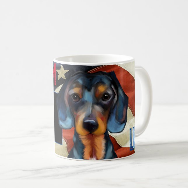 Caneca De Café Teckel (Frente Esquerda)