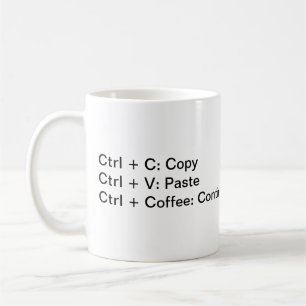 Caneca De Café Tecla Hotkey do Café
