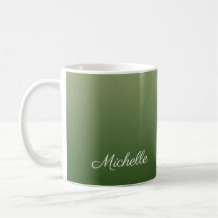 Caneca De Café Tecla verde personalizada