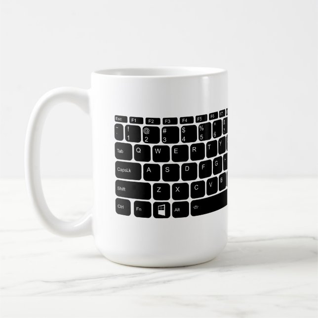 Caneca De Café Teclado (Esquerda)