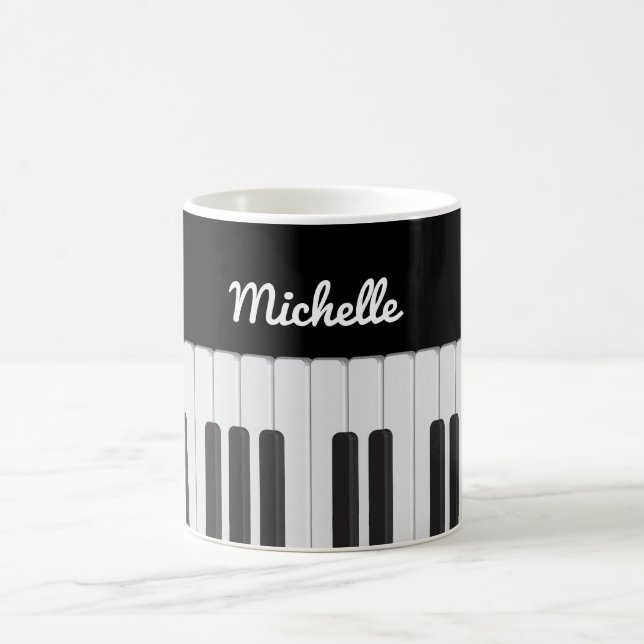 Caneca De Café Teclado Piano (Centro)