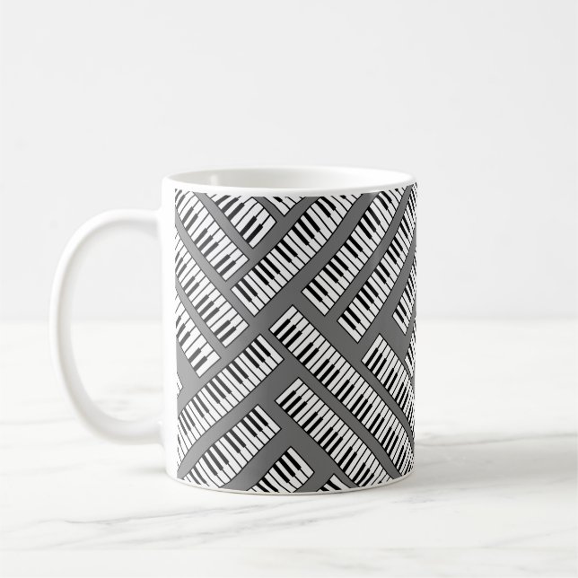 Caneca De Café Teclas de Piano  (Esquerda)