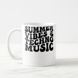Caneca De Café Técnica de Música Techno Edm Rave Praia Verão