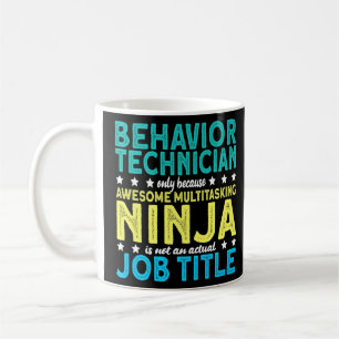 Caneca De Café Técnico Comportamental Terapista Ninja Aba