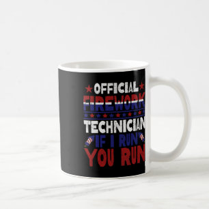 Caneca De Café Técnico De Bombeiros Em 4 De Julho Funny Usa Pyro-