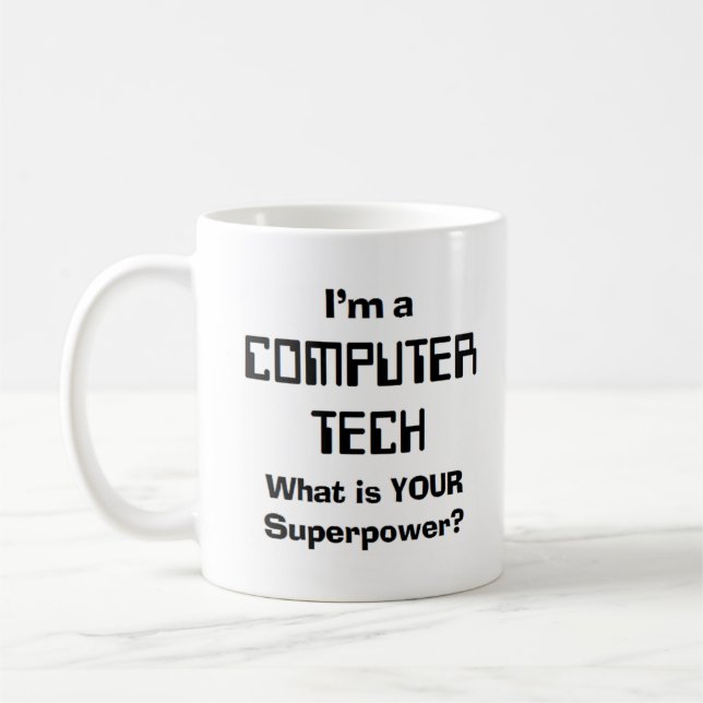 Caneca De Café técnico de computador (Esquerda)