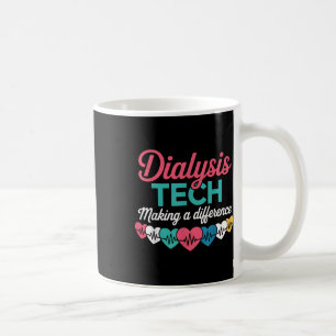 Caneca De Café Técnico de Diálise Fazendo Uma Diferença Coração d