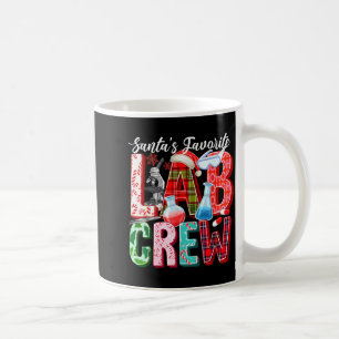 Caneca De Café Técnico de Laboratório de Natal da Equipe Favorita