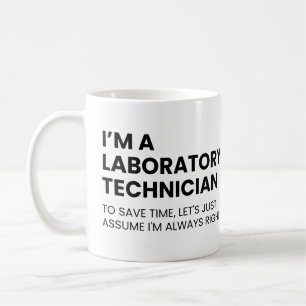 Caneca De Café Técnico de Laboratório Ditado Divertido de Cientis