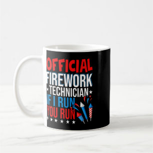Caneca De Café Técnico Oficial de Fogos de Artifício Dia da Indep