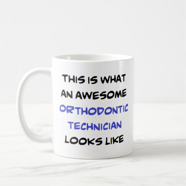 Caneca De Café técnico ortodontico, incrível Mug (Esquerda)