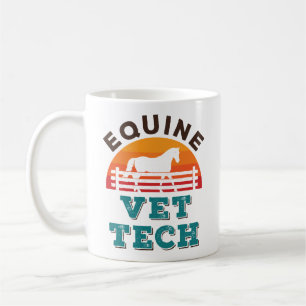 Caneca De Café Técnico veterinário equino-veterinário de equinos 