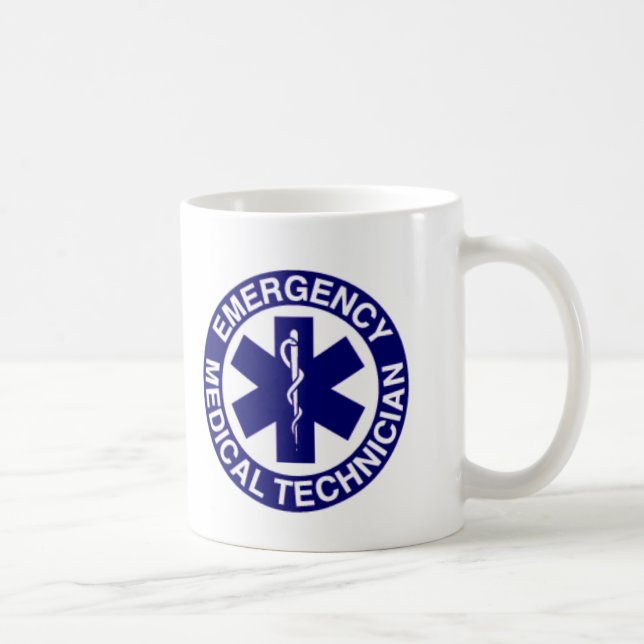 CANECA DE CAFÉ TÉCNICOS MÉDICOS EMT DA EMERGÊNCIA (Direita)