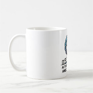 Caneca De Café Tecnologia de Design de Cérebro de IA para Inovado