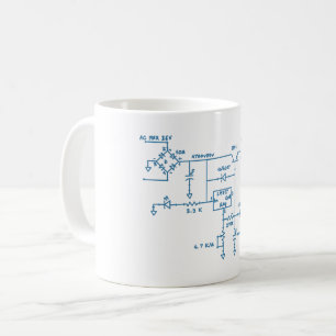 Caneca De Café tecnologia de esquema de circuito eletrônico casei