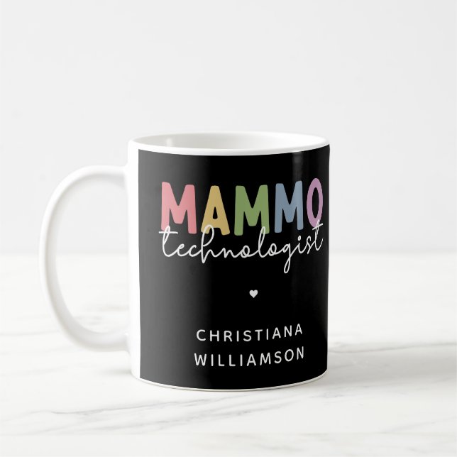Caneca De Café Tecnologia de Mammografia Personalizada Tech (Esquerda)