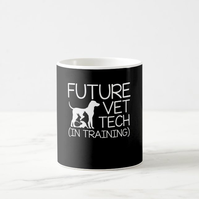 Caneca De Café Tecnologia futura do veterinário do treinamento (Centro)